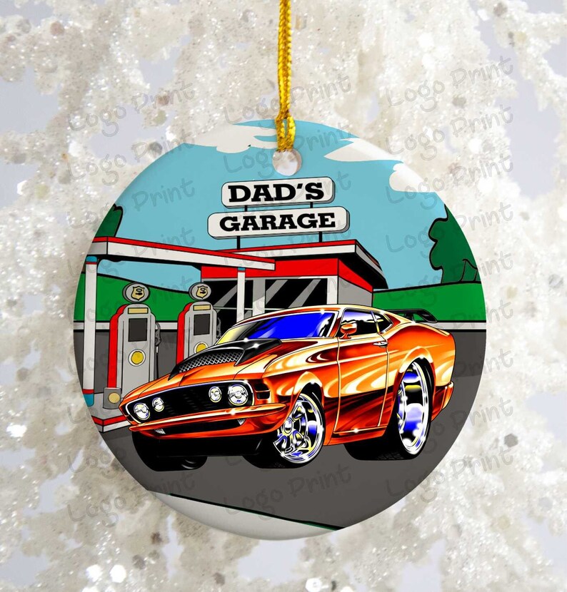 Personalized Cartoon Car Ornament Boss Muscle Car Ornament Etsy