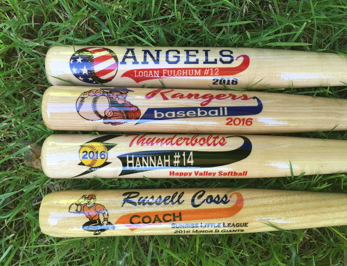 Braves Mini Baseball Bats Individually Personalized Souvenir Etsy