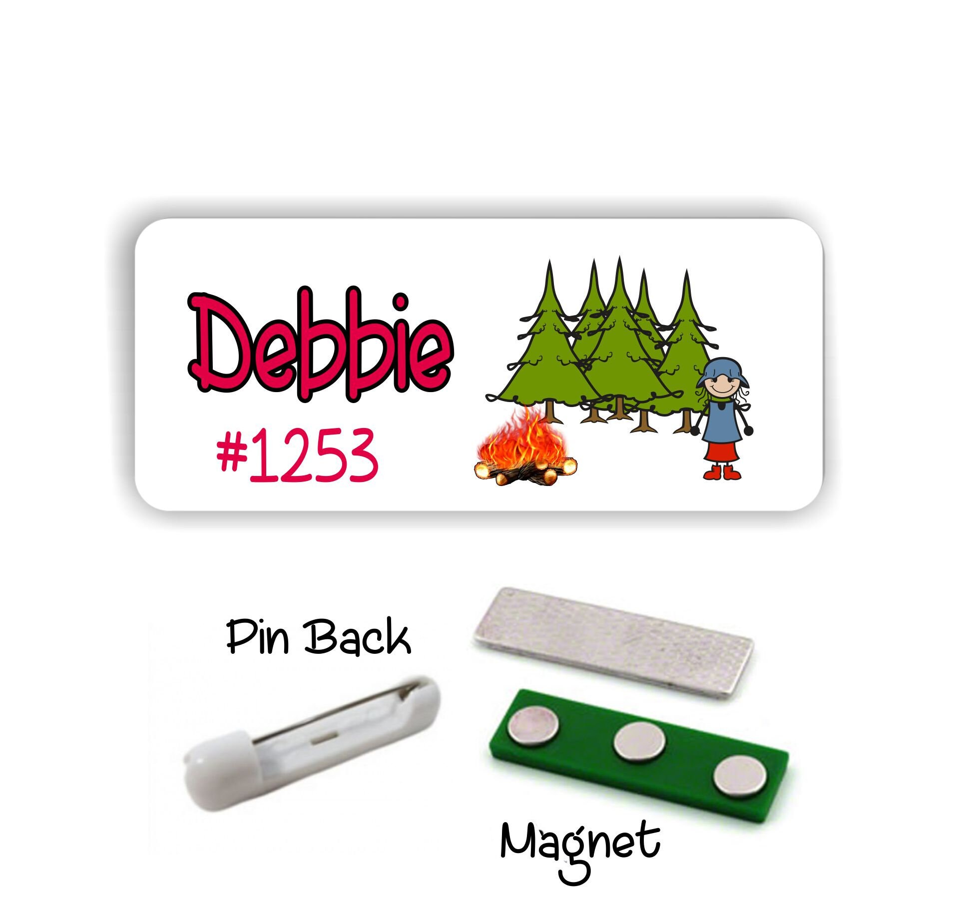 Personalized Name Badge With Tent Camper Design Camping Rally Etsy Personalized Name Badge With Tent Camper Design Camping Rally Etsy
