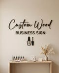 Custom Logo Sign for Business | Wooden Business Sign, 3D Wood Wall Logo, Personalised Logo Sign, Shop Sign, Wood Logo Cutout Office Wall Art
