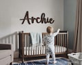 Custom Wood Nursery Name Sign: Personalized Wood Name, Custom Nursery Sign, baby name sign, Nursery Art, nursery name sign, Wooden Decor