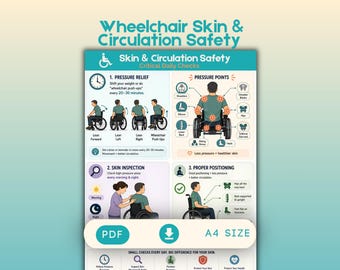 Wheelchair Skin Care Chart, Pressure Sore Prevention, Senior Caregiver Guide (PDF)