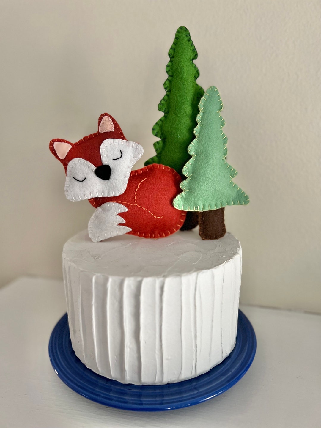 Fox Woodland Cake Topper Woodland Woods First Birthday Woodland Trees ...