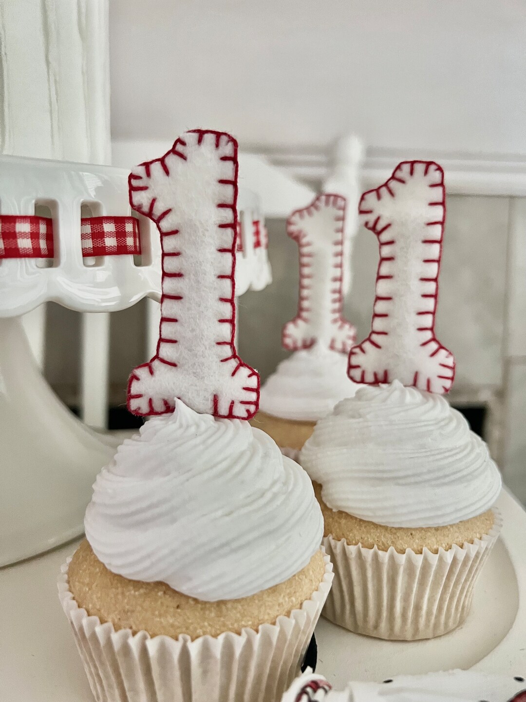 Cupcake Number Topper First Birthday Cupcake Themed Birthday Custom Set ...
