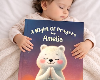 Custom Baby Book – A Night Of Prayers Personalized Baptism & Christening Gift
