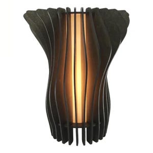 Archivos de corte láser para lámpara de mesa RippleGlow / Plantilla de material de 3 mm / Lámpara DIY moderna / Descarga digital DXF CDR PdF EpS