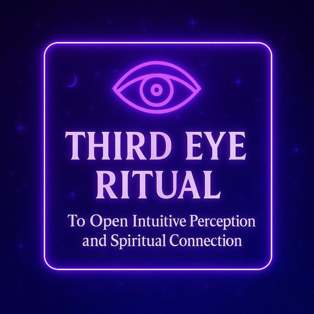 Third Eye Ritual – Intuitive Awareness & Spiritual Alignment Guide - Etsy