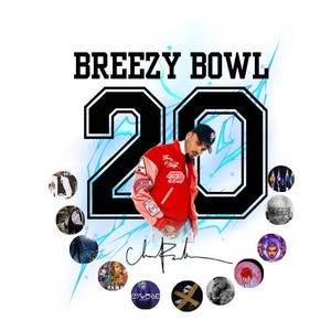 Chris Brown BREEZY Bowl concert Tshirt/jersey