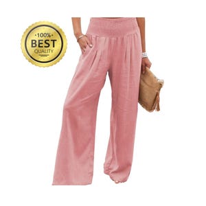 Distressed Kordelzug Freizeithose: Damenhose mit entspannter Passform