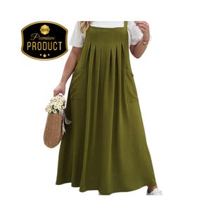 Plus Size Tie Shoulder Maxi Dress: Sleeveless Summer Caftan