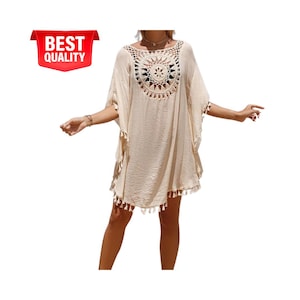 Women&#39;s Sexy Swimsuit, Summer Bathing Suit, Beachwear Shirt Cover-ups for Women, Crochet Bikini Cover Up, Swimwear Summer dress for pool