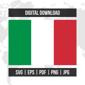 Italy Flag | National Flag | svg eps pdf png jpg | High-Quality Vector Digital Download