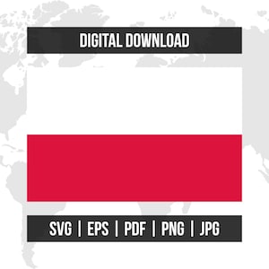Poland Flag | National Flag | svg eps pdf png jpg | High-Quality Vector Digital Download