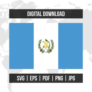 Guatemala Flag | National Flag | svg eps pdf png jpg | High-Quality Vector Digital Download