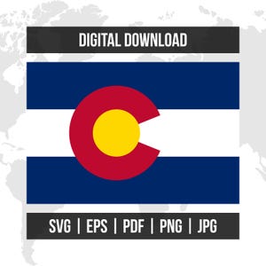 Colorado Flag | State Flag | Printable Vector Files | Digital Download