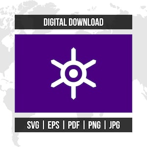 Tokyo Flag | Japan Prefectural Flag | svg eps pdf png jpg | High-Quality Vector Digital Download