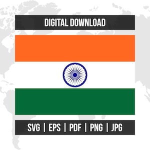 India Flag | National Flag | svg eps pdf png jpg | High-Quality Vector Digital Download