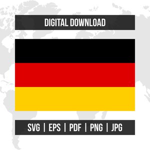 Germany Flag | National Flag | svg eps pdf png jpg | High-Quality Vector Digital Download