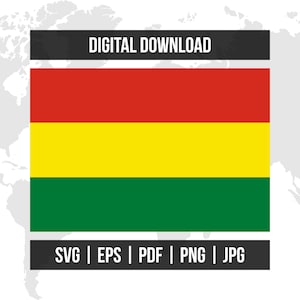 Bandeira da Bolívia | Bandeira Nacional | svg eps pdf png jpg | Download digital vetorial de alta qualidade