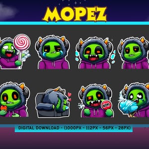 Twitch Emotes Bundle | Cute Kawaii Emotes for Streamers | Instant Download