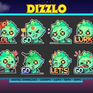 Dizzlo Emote Pack  Funny & Cute Emotes for Twitch, Discord, and YouTube