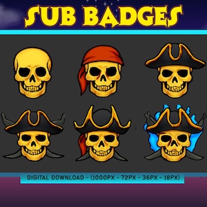 Twitch Badges | Cheer & Bit Badges | Sub Badges Cute | Stream Badges | Channel Points | Discord Roles