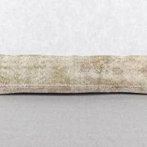 Interior Designer Pillow, Home Decor Pillow, 8x36 Pillow for Couch, Kilim Pillow Cover, Beige Cushion Case, Lumbar Pillow, Rug Pillow,