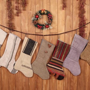 Christmas Stocking, Antique Rug Stocking, Luxury Unique Stocking, Family Set Christmas Stockings, Christmas Decoration, Ethnic Stocking,