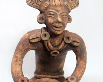 Antique Pre-Columbian, Myan Clay Figurine