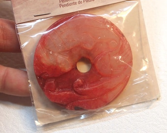 Blue Moon, Natural Elegance, Carved Stone Pendant