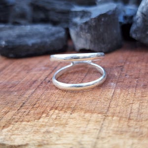 Sterling Silver Wrap Ring | Handmade Adjustable Ring | Minimalist Open Band Ring | Dainty Everyday Ring | Mother&#39;s day Gift | Gift for Her