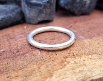Handmade Sterling Silver Band | Simple Everyday Ring | Classic Minimalist Ring | Dainty Stacking Ring | Timeless Jewelry Gift | Mother&#39;s day