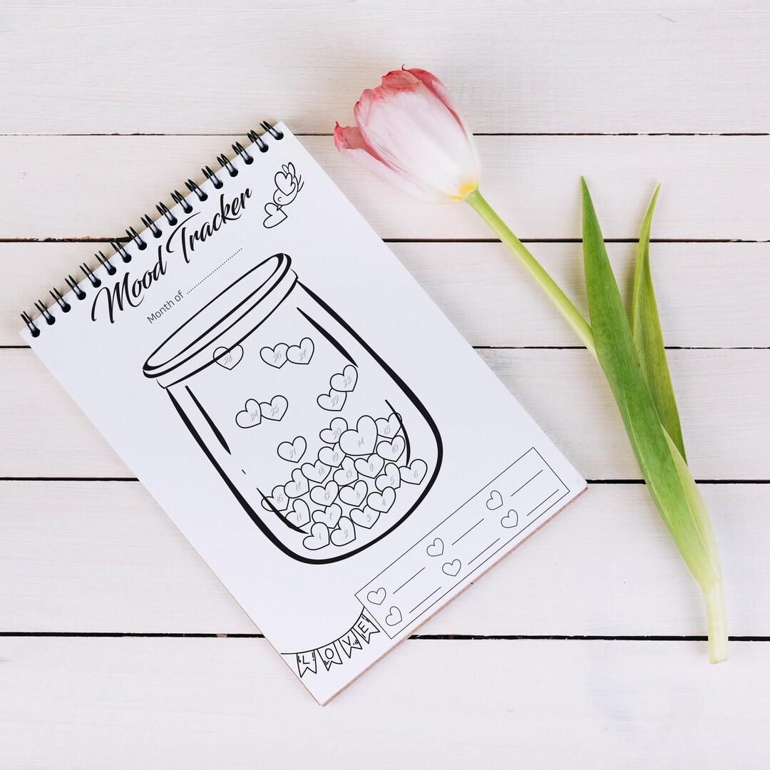 Printable Mood Tracker Jar A5 | Minimal Planner Page - Etsy