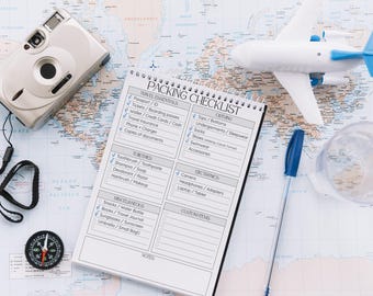Packliste - Druckbare Reise-Packliste (Minimalist A5 PDF)