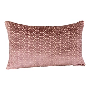 Scalamandre Mauve Ash Pink Chenille Lumbar Pillow - 19x12 Available With Or Without Pillow Form