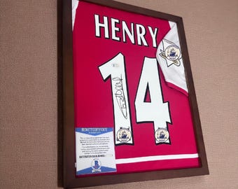 T.Henry #14 signierter und gerahmter Jersey mit Beckett COA