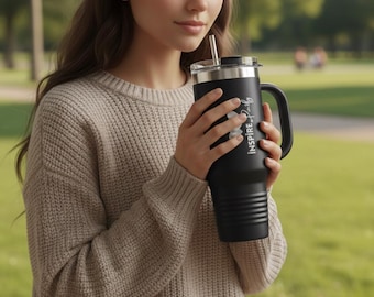 Inspire Professional Thumbler 40oz resemugg | Motiverande logotyp, isolerad tumbler