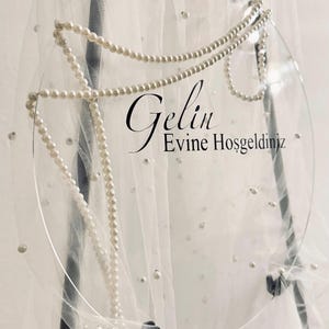 Personalisierte Aufkleber | Tür- Schild Personalisiert | Schrift | Gelin Evi | Kız Evi Naz Evi | Damat Evi | Mala Bukê | Mala Zavê |