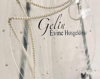 Pegatina personalizada | Letrero de puerta personalizado | | Gelin Evi | Kız Evi Naz Evi | Damat Evi | Mala Buke | Mala Zavé |