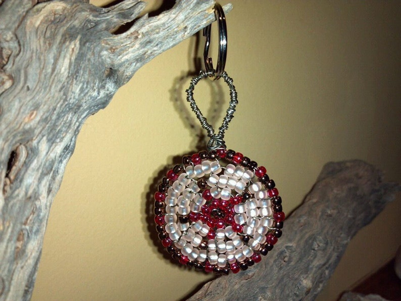 First Car Keychain, Handmade Beaded 2 Keychain, Backpack Handbag