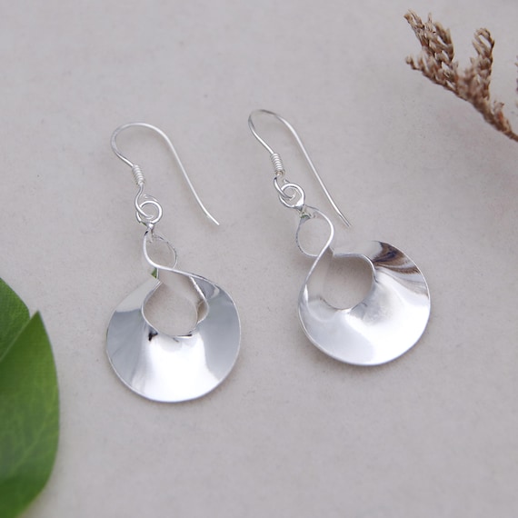 Orecchini A Cerchio In Argento 925 Con Ciondolo A Sfera – Donna – Ipoallergenici – 40 Mm