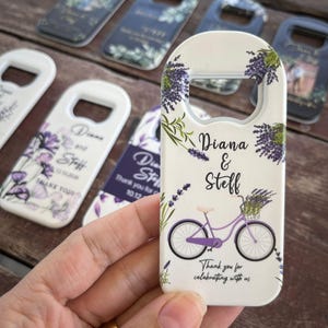 Personalized Wedding Bottle Opener & Magnet, Wedding Favors for Guests in Bulk,