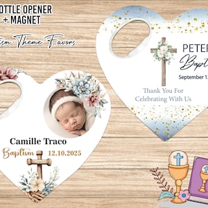 Personalisierter Magnet für die Taufe: Individuelles Geschenk zur Taufe