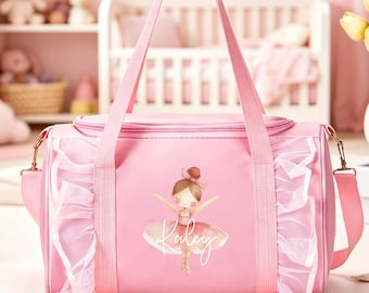 Custom Dance Bag for Girls Name Duffle Bag Personalized Dance Ballet Bag Overnight bag for Girl Ballet Bag Weekender Back To School Gifts