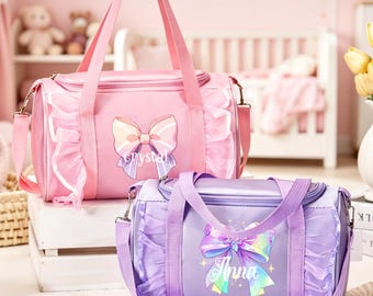 Personalized Duffle Dance Bag, Personalized Dance Ballet Bag,Ballet Bag for Girl gift,Small Overnight bag for Girl, Ballet Bag,Weekender Bag