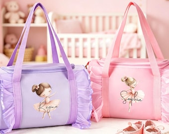 Custom Dance Bag for Girls Name Duffle Bag Personalized Dance Ballet Bag Overnight bag for Girl Ballet Bag Weekender Back To School Gifts