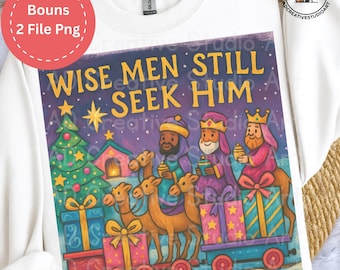 Natividad cristiana PNG Clipart: Reyes Magos lo buscan (Descarga digital)