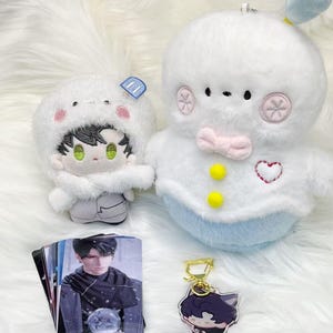 Love and Deep space Zayne 10cm plush ,Chibi Zayne plushie Theme Box,Zayne Snowman Doll,Gift For Love and Deepspace Lover