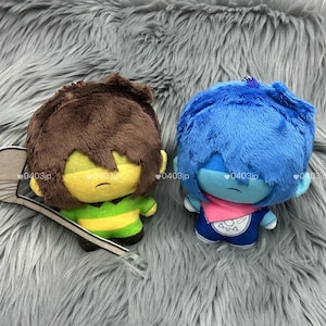 Deltarune Kris 10cm peluche, peluche Chibi Kris, regalo para el amante de Deltarune