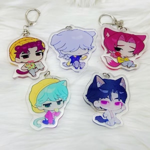 Kpop Demon Hunters-Saja Boys Acrylic keychain, Saja Boys keychain - Jinu, Abby, Baby, Mystery, Romance